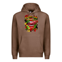 Chestnut free ish juneteenth lips Premium Hoodie - CowGirlArtShop