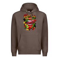 Coffee free ish juneteenth lips Premium Hoodie - CowGirlArtShop