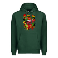 Sports Green free ish juneteenth lips Premium Hoodie - CowGirlArtShop