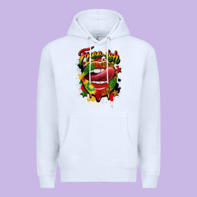 Free Ish Juneteenth Lips Premium Hoodie Designed By Cowgirlartshop