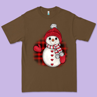 Christmas Snowman Premium Tee Designed By Jahusdesignshop