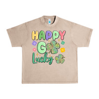 French Oak happy go lucky Urban Heavy Tee - MaliasSmallBusiness