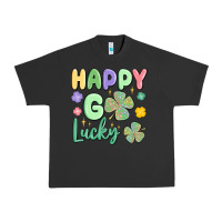 Pigment Black happy go lucky Urban Heavy Tee - MaliasSmallBusiness