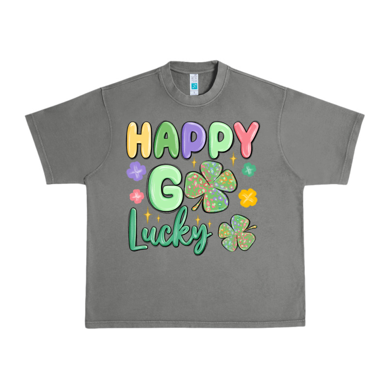 Happy Go Lucky Urban Heavy Tee by MaliasSmallBusiness | Teevron