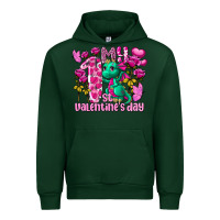Forest Green my first valentine's day dragon Urban Hoodie - FaDigitalArtStudio