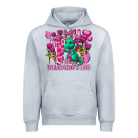Heather Grey my first valentine's day dragon Urban Hoodie - FaDigitalArtStudio