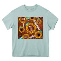 Arona football leopard sunflower Heavy Core Tee - JahusDesignShop