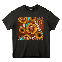 Asphalt football leopard sunflower Heavy Core Tee - JahusDesignShop