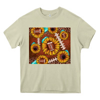 Mossy football leopard sunflower Heavy Core Tee - JahusDesignShop
