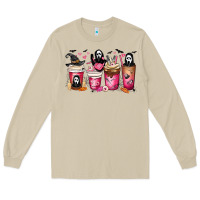 Mushroom Scream Coffee Cups Long Sleeve Tee - MaliasSmallBusiness