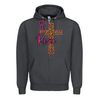 Smoke He Is Risen Leopard Zipper Hoodie - Bettercallsaul