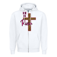 White He Is Risen Leopard Zipper Hoodie - Bettercallsaul