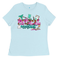 Baby Blue physical assistant Ladies Tee - AdoDesignShop