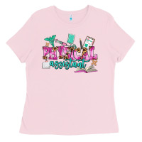 Bubblegum Pink physical assistant Ladies Tee - AdoDesignShop
