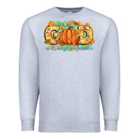 Heather Grey with god all things are possible Premium Sweatshirt - CowGirlArtShop