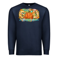Navy with god all things are possible Premium Sweatshirt - CowGirlArtShop