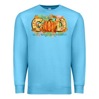 Ocean Blue with god all things are possible Premium Sweatshirt - CowGirlArtShop