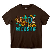 Chocolate Brown made to worship Heavy Core Tee - Artiststas