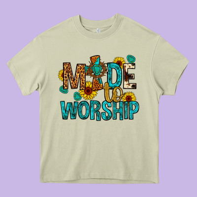 Made To Worship Heavy Core Tee Designed By Artiststas