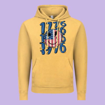 1776 Vintage Hoodie Designed By Maliassmallbusiness