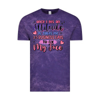 Cloud Purple once i get an attitude Vintage Tee - MaliasSmallBusiness