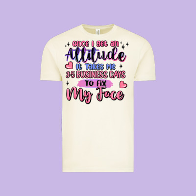 Once I Get An Attitude Vintage Tee Designed By Maliassmallbusiness