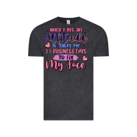 Vintage Black once i get an attitude Vintage Tee - MaliasSmallBusiness