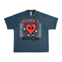 Midnight Navy mama's valentine Urban Heavy Tee - MaliasSmallBusiness