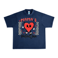 Navy mama's valentine Urban Heavy Tee - MaliasSmallBusiness