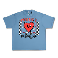 Pebble Blue mama's valentine Urban Heavy Tee - MaliasSmallBusiness