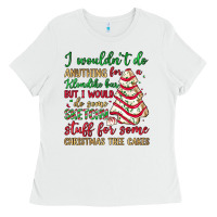 White sketchy stuff for some christmas tree cakes Ladies Tee - JahusDesignShop