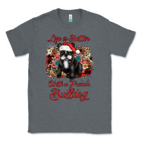 Charcoal Heather christmas life is better with a french bulldog Classic Tee - JahusDesignShop