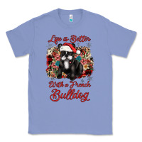 Colony Blue christmas life is better with a french bulldog Classic Tee - JahusDesignShop