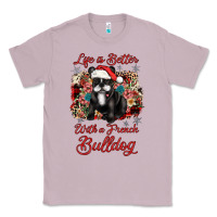 Lilac christmas life is better with a french bulldog Classic Tee - JahusDesignShop