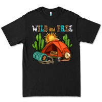 Black wild and free camp Premium Tee - AdoDesignShop