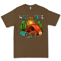 Cacao wild and free camp Premium Tee - AdoDesignShop