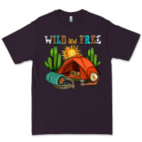 Plum wild and free camp Premium Tee - AdoDesignShop