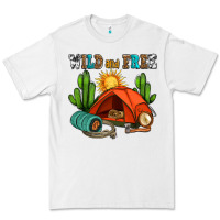 White wild and free camp Premium Tee - AdoDesignShop
