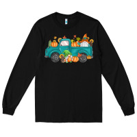Black fall gnomes truck Long Sleeve Tee - MaliasSmallBusiness