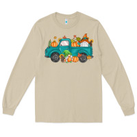 Mushroom fall gnomes truck Long Sleeve Tee - MaliasSmallBusiness