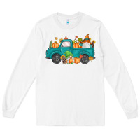 White fall gnomes truck Long Sleeve Tee - MaliasSmallBusiness