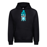 Black winter gnome with snowflake Urban Hoodie - BundleAndBundleShop