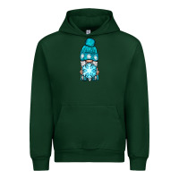 Forest Green winter gnome with snowflake Urban Hoodie - BundleAndBundleShop
