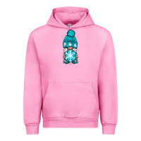 Fuchsia Pink winter gnome with snowflake Urban Hoodie - BundleAndBundleShop