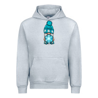 Heather Grey winter gnome with snowflake Urban Hoodie - BundleAndBundleShop