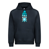 Navy winter gnome with snowflake Urban Hoodie - BundleAndBundleShop