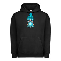 Pigment Black winter gnome with snowflake Urban Hoodie - BundleAndBundleShop