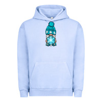 Pigment Grape Ice winter gnome with snowflake Urban Hoodie - BundleAndBundleShop