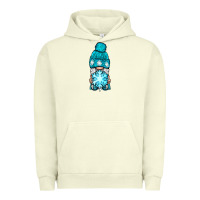 Pigment Pistachio winter gnome with snowflake Urban Hoodie - BundleAndBundleShop