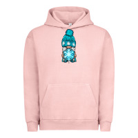 Pigment Salmon winter gnome with snowflake Urban Hoodie - BundleAndBundleShop